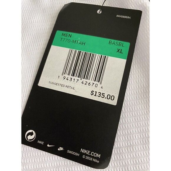 Nike MLB Minnesota Twins Eddie Rosario #20 White Jersey Men’s Size XL NEW - Picture 7 of 10